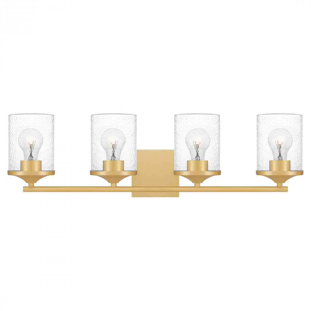 Abner 4-Light Aged Brass Vanity Light