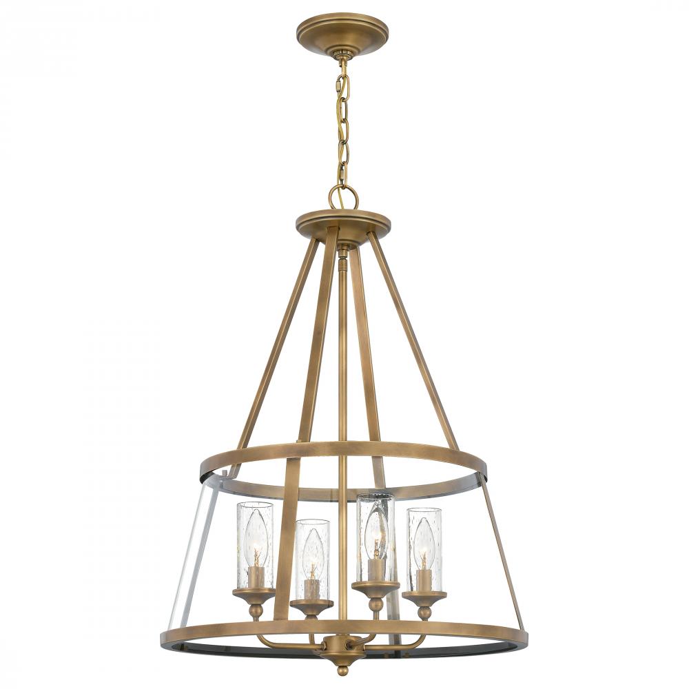 Barlow 4-Light Weathered Brass Pendant Light