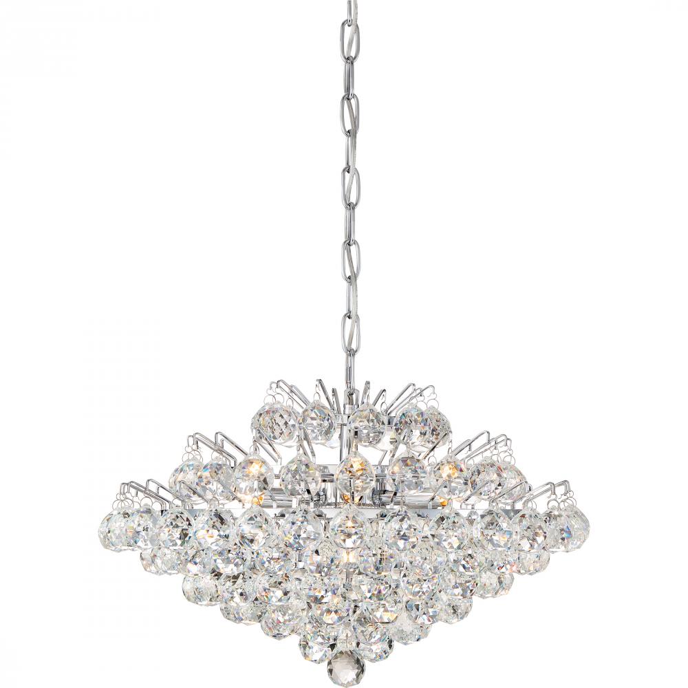 Bordeaux 7-Light Polished Chrome Pendant Light