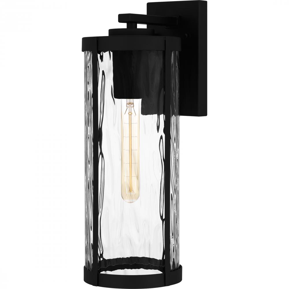 Culpo 1-Light Matte Black Outdoor Wall Lantern