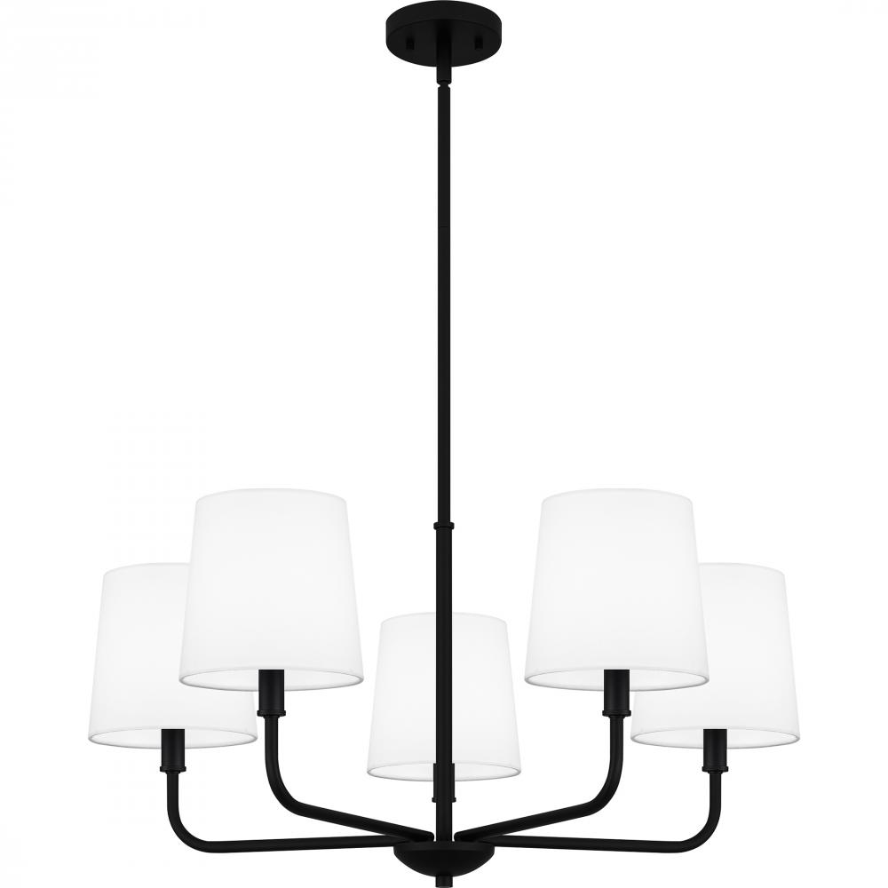 Gallagher 5-Light Matte Black Chandelier