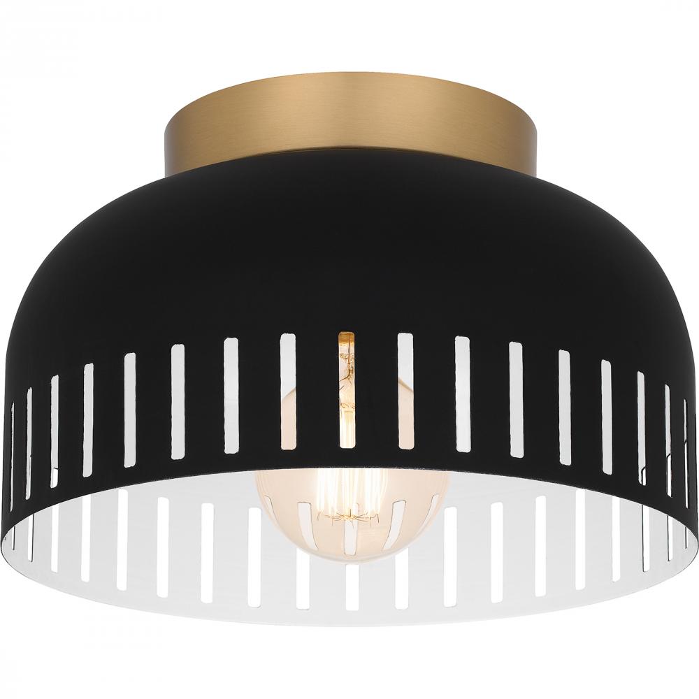 Keagan 1-Light Matte Black Flush Mount Light