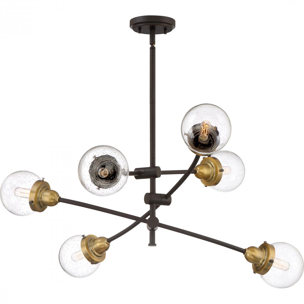 Trance 6-Light Western Bronze Chandelier