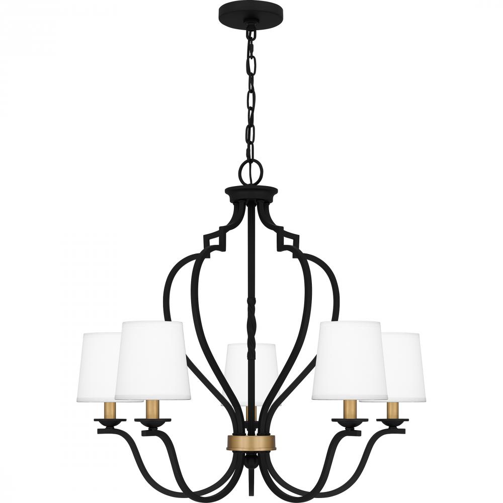 Wilkins 5-Light Matte Black Chandelier