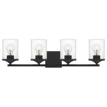 Quoizel ABR8628MBK - Abner 4-Light Matte Black Vanity Light