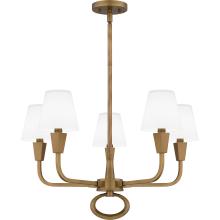Quoizel MAO5026WS - Mallory 5-Light Weathered Brass Chandelier