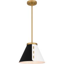 Quoizel QP6224BWS - Trette 1-Light Brushed Weathered Brass Pendant Light