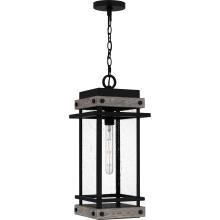 Quoizel SAD1909MBK - Strader 1-Light Matte Black Outdoor Hanging Lantern