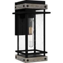 Quoizel SAD8407MBK - Strader 1-Light Matte Black Outdoor Wall Lantern