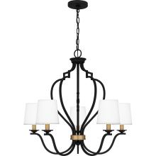 Quoizel WIL5027MBK - Wilkins 5-Light Matte Black Chandelier