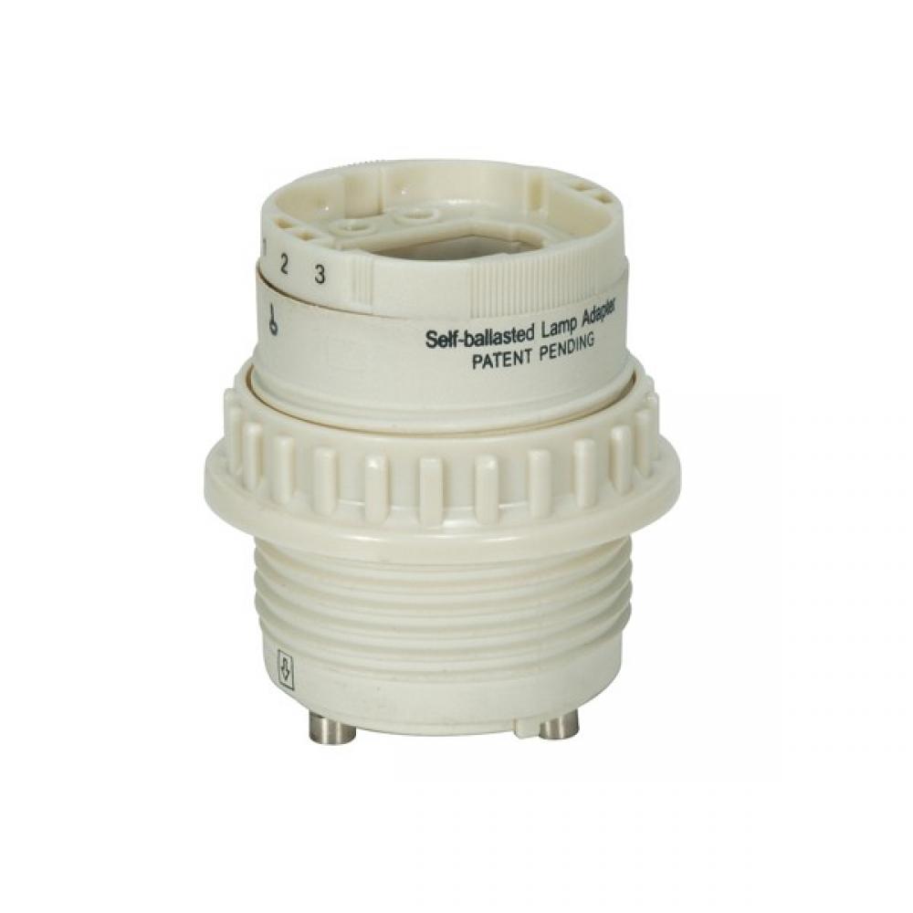 Phenolic Self-Ballasted CFL Lampholder With Uno Ring; 277V, 60Hz, 0.30A; 26W G24q-3 And GX24q-3;