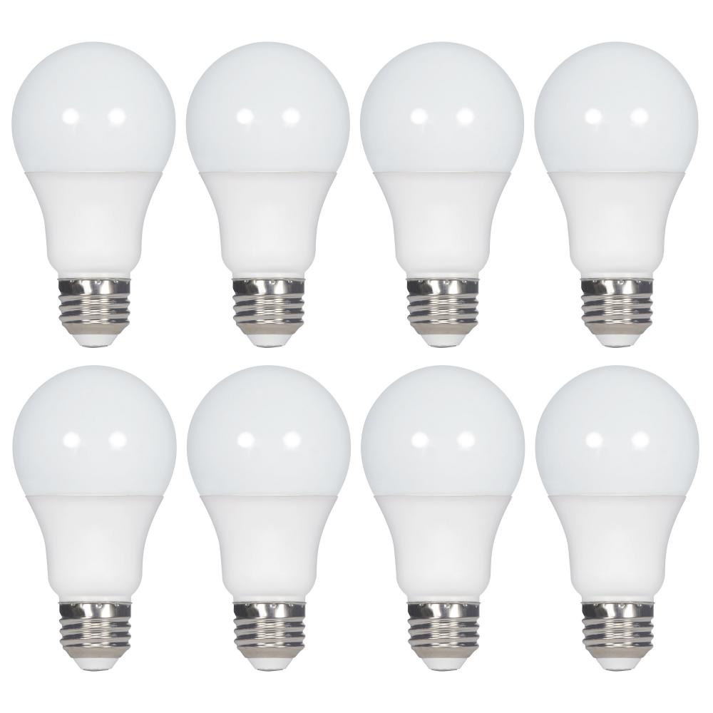 14 Watt A19 LED; 2700K; Non-Dimmable; E26; 80 CRI; 8-pack