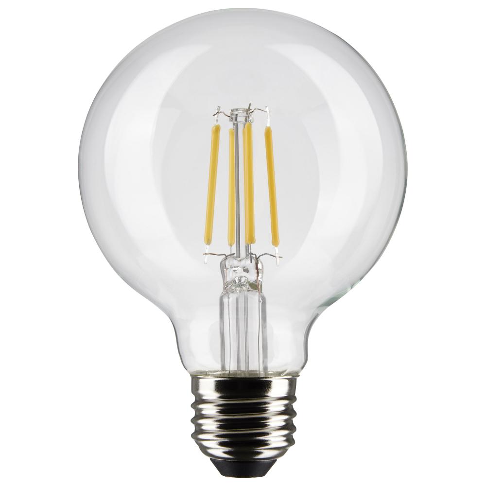 4.5 Watt G25 LED Filament; Clear; Medium base; 90 CRI; 3000K; 120 Volt