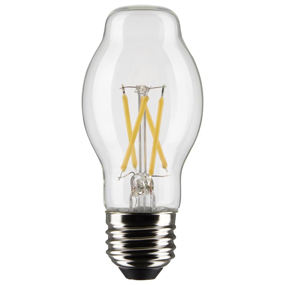 5 Watt BT15 LED Filament; Clear; Medium Base; 2700K; 450 Lumens; 120 Volt; 2-Pack