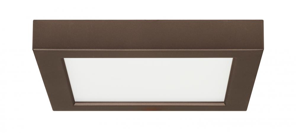 Blink - 13.5W- 7" Surface Mount LED - 2700K- Square Shape - Bronze Finish - 120V