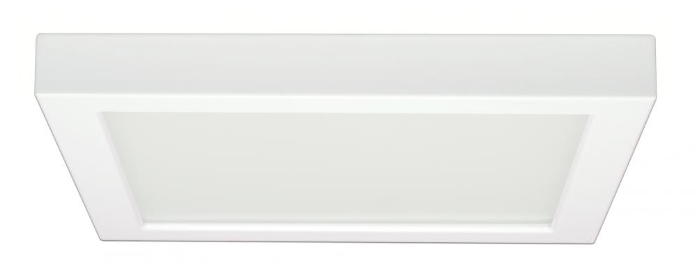 Blink - 18.5W- 9" Surface Mount LED - 3000K- Square Shape - White Finish - 120V