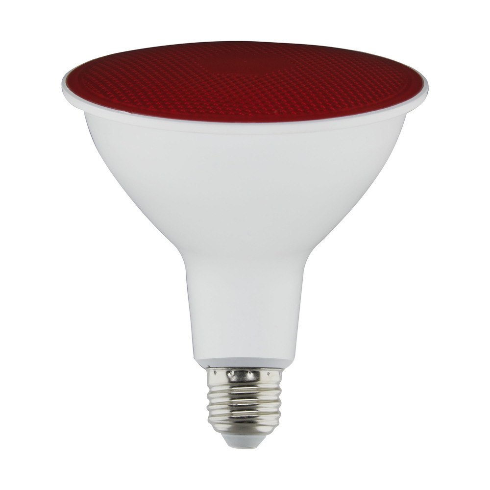 11.5 Watt PAR38 LED; Red; 90 degree Beam Angle; Medium base; 120 Volt