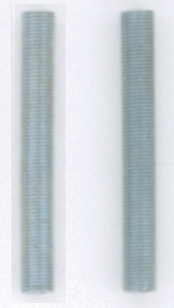 2 Steel Nipples; 1/8 IPS; Running Thread; 3" Length