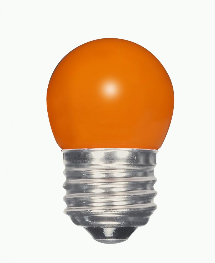 1.2 Watt LED; S11; Ceramic Orange; Medium base; 120 Volt; Carded