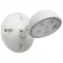 Satco Products Inc. 67/140 - Remote Emergency Light; Weatherproof Low Power Single Head; 3-12V 0.75W; White Finish