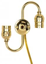 Satco Products Inc. 80/1189 - Twin Keyless with 14" 18/2 SPT-2 105C Clear Gold Wire Wire-18 AWM 105C 7" Centers; 1/8 IP