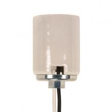 Satco Products Inc. 80/1613 - Keyless Porcelain Mogul Socket With Metal 1/4 IP Cap; 2 Wireways; 1-3/8" Center To Center;