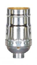 Satco Products Inc. 80/1670 - Standard Keyless Socket; 1/8 IPS; Aluminum; Nickel Finish; 660W; 250V
