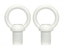 Satco Products Inc. 90/199 - Bath Swag Canopy Kit; White Finish; 5" Diameter; 3- 7/16" Holes; Includes Hardware; 10lbs