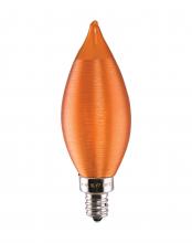 Satco Products Inc. S11301 - 2 Watt CA11 LED Filament; Satin Spun Amber; Candelabra base; 2100K; 120 Volt