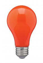Satco Products Inc. S14988 - 8 Watt A19 LED; Ceramic Orange; Medium base; 360 deg. Beam Angle; 120 Volt