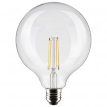 Satco Products Inc. S21258 - 8 Watt G40 LED Filament; Clear; Medium base; 90 CRI; 3000K; 120 Volt