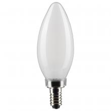Satco Products Inc. S21263 - 3 Watt B11 LED Filament; Frost; Candelabra base; 90 CRI; 2700K; 120 Volt