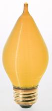 Satco Products Inc. S2716 - 40 Watt C15 Incandescent; Spun Amber; 4000 Average rated hours; Medium base; 120 Volt; Carded