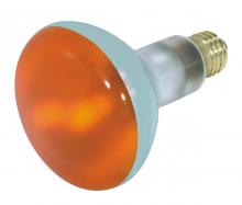 Satco Products Inc. S3239 - 75 Watt BR30 Incandescent; Amber; 2000 Average rated hours; Medium base; 130 Volt