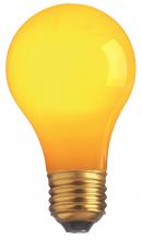Satco Products Inc. S4983 - 40 Watt A19 Incandescent; Ceramic Yellow; 2000 Average rated hours; Medium base; 130 Volt