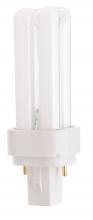 Satco Products Inc. S8314 - 9 Watt; pin-based Double Twin Compact Fluorescent; 2700K; 82 CRI; G23-2 base