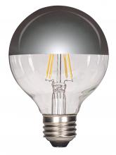 Satco Products Inc. S9828 - 4.5 Watt G25 LED Filament; Silver crown; Medium base; 2700K; 430 Lumens; 120 Volt