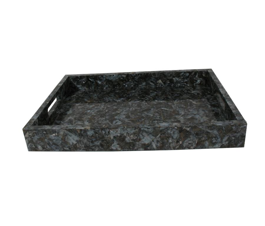 TRAY, LG, RECT, BLK