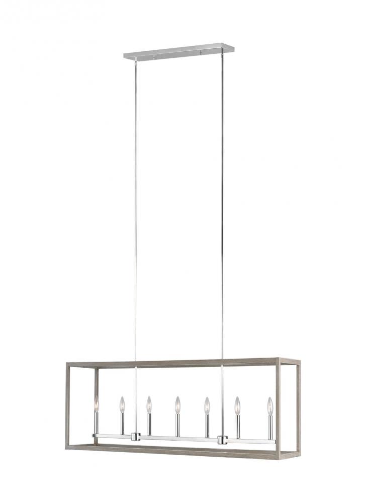 Moffet Street Long Seven Light Island Pendant