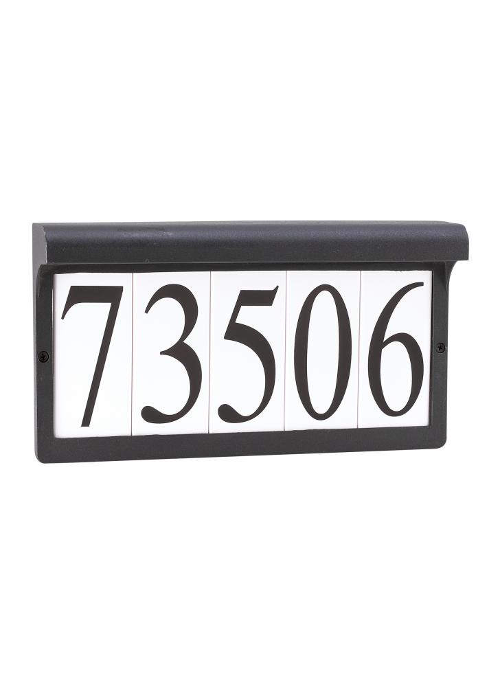 Address light collection traditional black powdercoat aluminum address sign light fixture