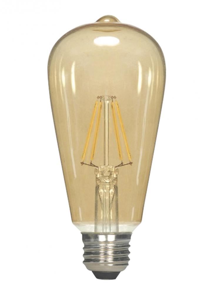 LED Lamp ST19 6.5W 120V Amber LED