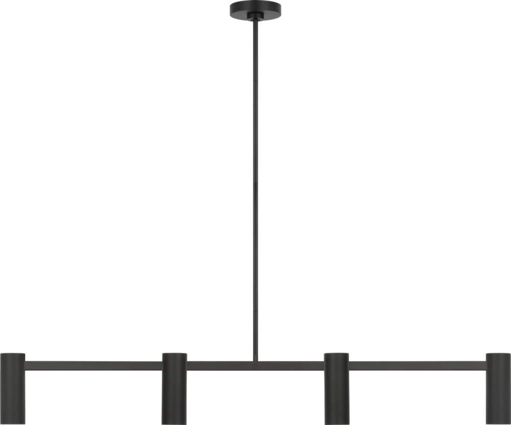 Zentro Four Light Linear Chandelier