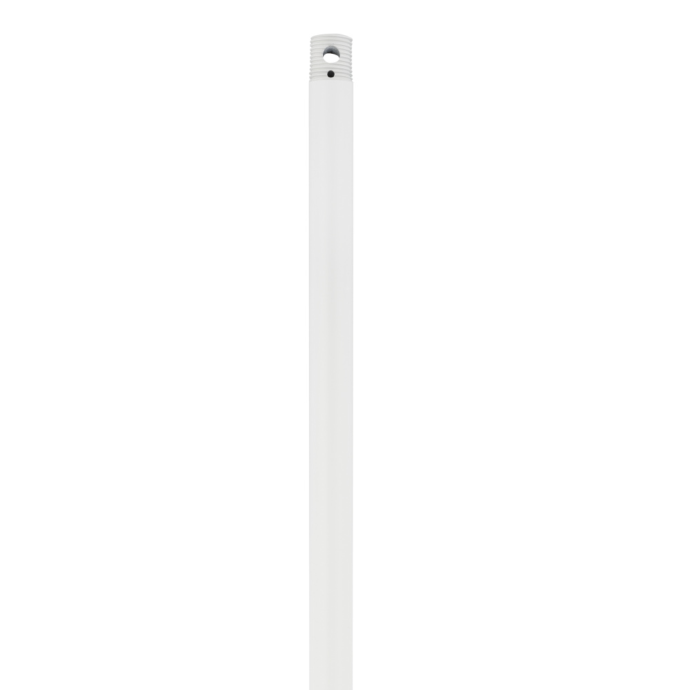 12" Coastal Threaded Downrod - Matte White