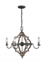 Generation Lighting 3124904-846 - Socorro Four Light Chandelier