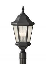 Generation Lighting OL5907BK - Martinsville Three Light Outdoor Post Lantern