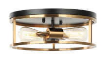 Matteo Lighting M15502BKAG - Clarke Flush Mounts