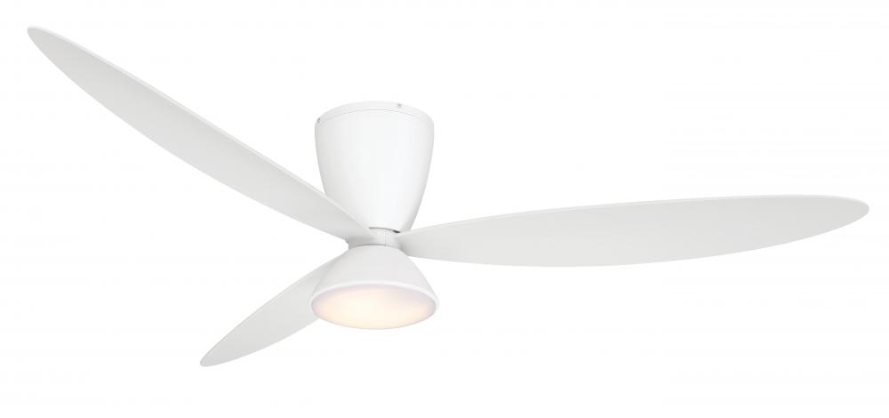 Hourglass 58" LED Smart Flush Mount Ceiling Fan