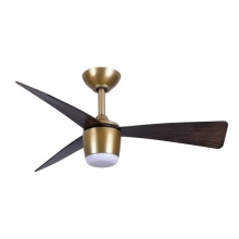 Minka-Aire F743L-LBR/DO - Elavan 36" LED Indoor/Outdoor Ceiling Fan