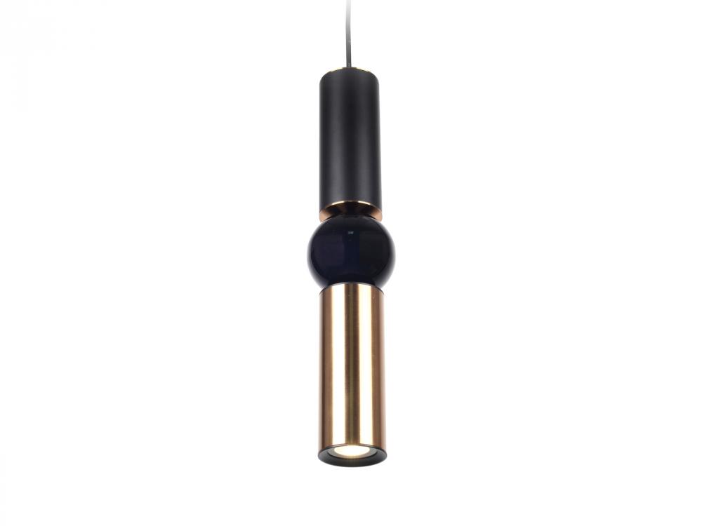 Cicada 1 Light Pentant Brushed Brass And Black