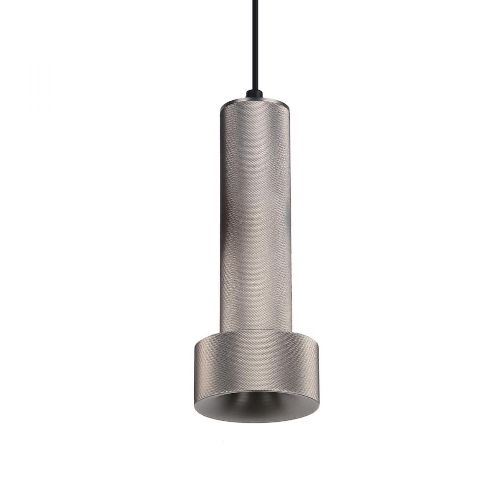 Cicada 1 Light Pentant Knurled Light Grey
